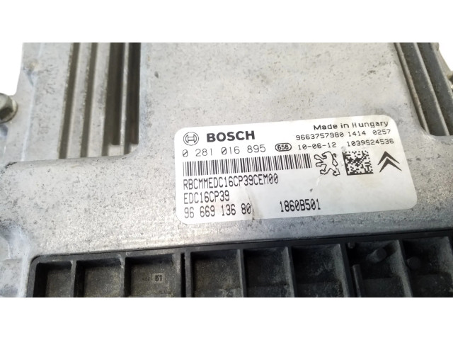 Řídící jednotka 0281016895, 9666913680   Citroen C-Crosser 2010