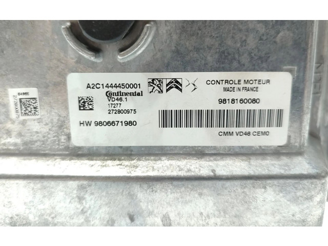 Řídící jednotka 9806671980   Peugeot 308 SW  2017