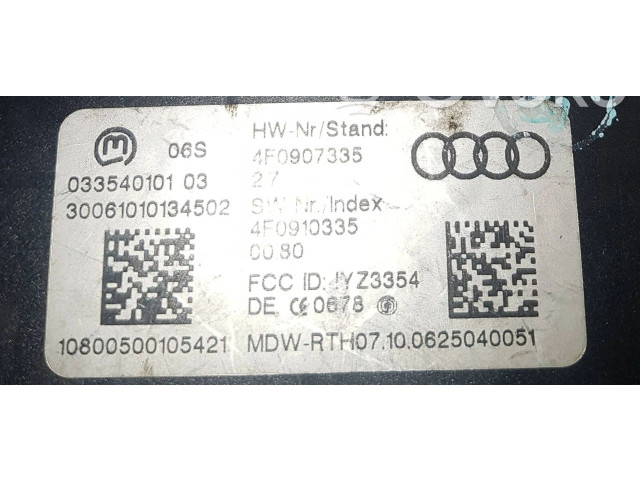 Блок управления 4F0907335, 4F0910335   Audi A6 S6 C6 4F