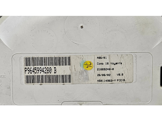 Панель приборов P9645994280, 9645994280   Citroen C3       