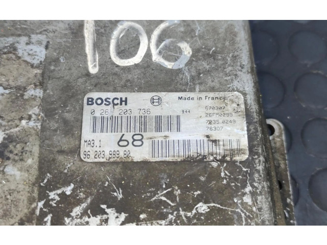 Řídící jednotka 9620398980   Peugeot 106 