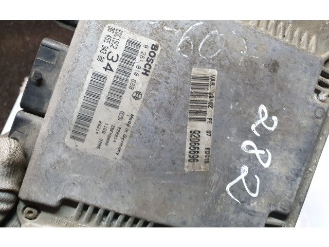 Řídící jednotka 9645534380, 0281010880   Peugeot 607 2003