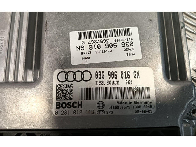 Řídící jednotka 03G906016GN, 1039S10575   Audi A4 Allroad 2005