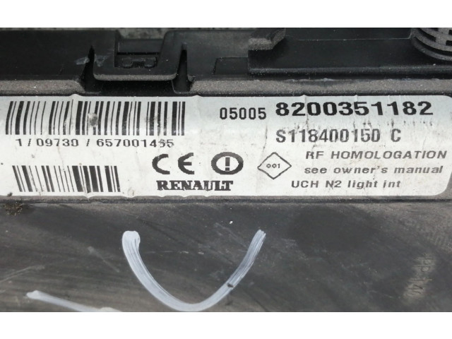 Pojistková skříňka Řídící jednotka BSM 8200351182, S118400150C   Renault Scenic RX 2005