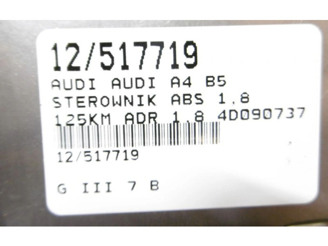 Блок управления АБС 4D0907379D, 4D0907379D   Audi A4 S4 B5 8D