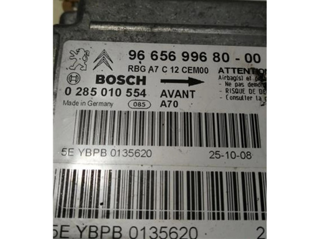 Блок подушек безопасности 9665699680, 0285010554   Peugeot 207