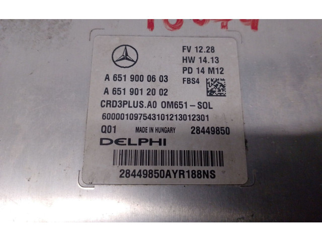 Řídící jednotka A6519000603, 28449850   Mercedes-Benz C W205 2015
