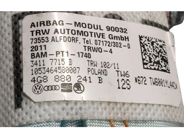 Подушка безопасности в сиденье 4G8880241B, 34117715B   Audi A6 S6 C7 4G