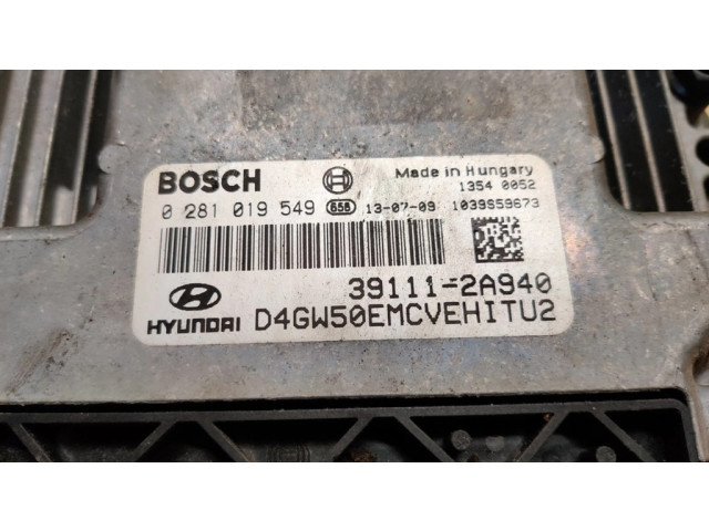 Řídící jednotka 0281019549, 391112A940   Hyundai i30 2013