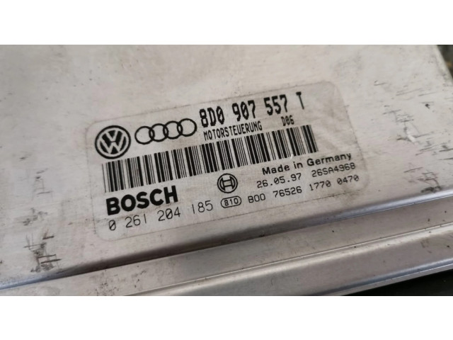 Блок управления двигателя 8D0907557T, 0261204185   Audi A4 S4 B5 8D