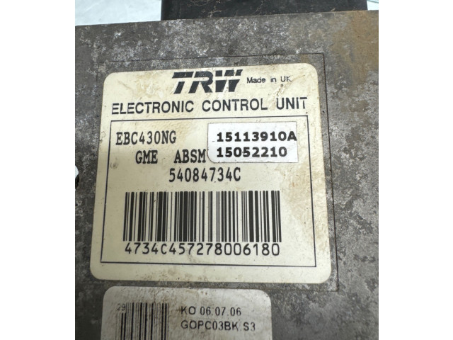 Jednotka ABS 15052210, 54084734C   Saab 9-3 Ver2 2004