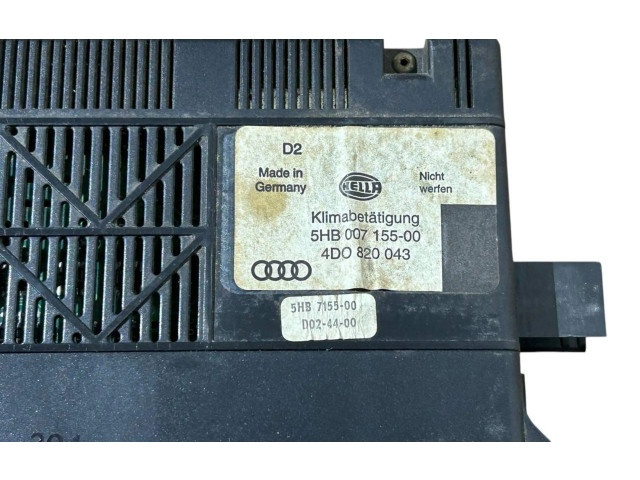 Блок управления климат-контролем 4D0820043, 5HB00715500   Audi A8 S8 D2 4D