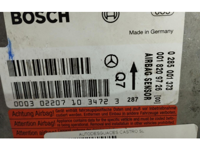 Блок подушек безопасности 0285001373   Mercedes-Benz CLK A209 C209