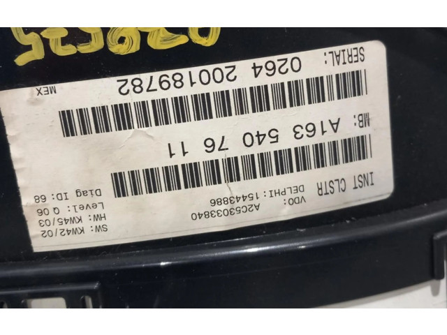 Панель приборов A1635407611   Mercedes-Benz CL C215       