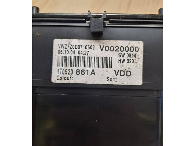 Přístrojová deska  Volkswagen Touran I 2005 V0020000, VWZ7Z0D0710602  