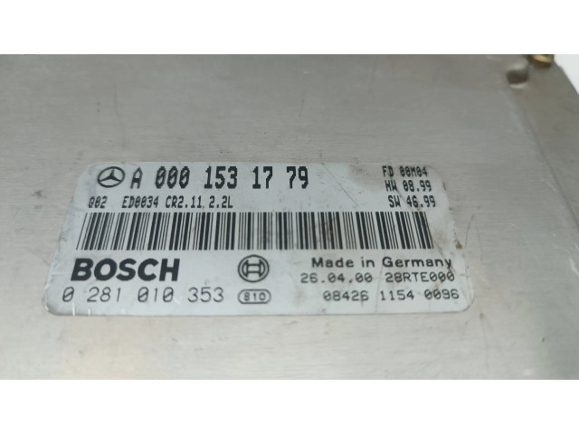 Řídící jednotka A0001531779, 28RTE000   Mercedes-Benz C W203 2003
