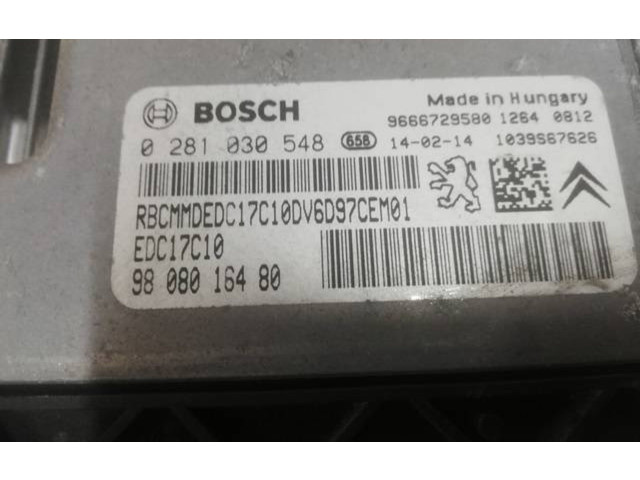 Řídící jednotka 0281030548, 9666729580   Peugeot 2008 I 2013