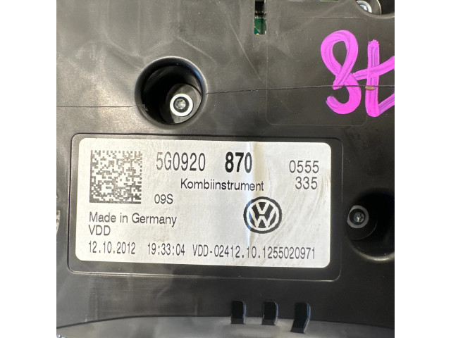 Панель приборов 5G0920870, VDD02412   Volkswagen Golf VII       