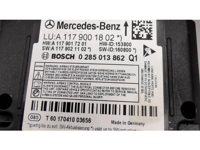 Блок подушек безопасности A1768210736, A1179017201   Mercedes-Benz CLA C117 X117 W117