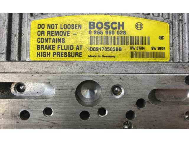 ABS Steuergerät 0265250010, A0044314212   Mercedes-Benz SL R230 2003