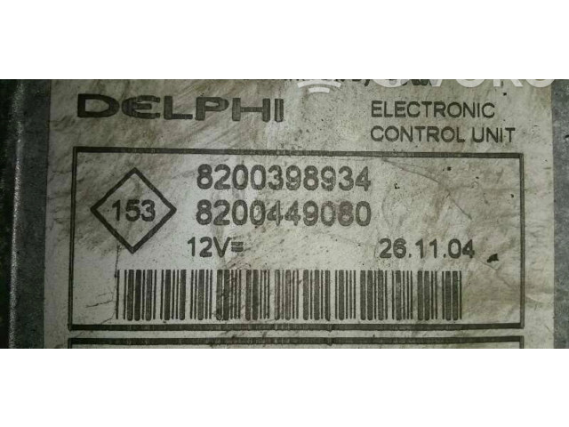 Řídící jednotka 8200398934, 8200449080   Renault Modus 2005