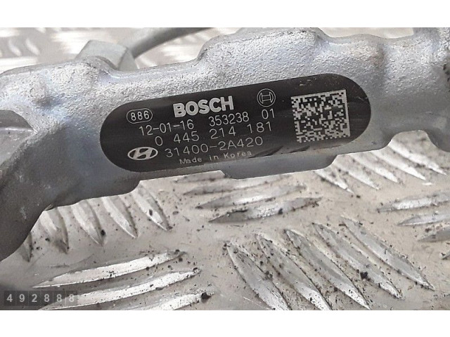 Vstřikovací lišta 314002a420, 0445214181   KIA Optima    D4FD 
