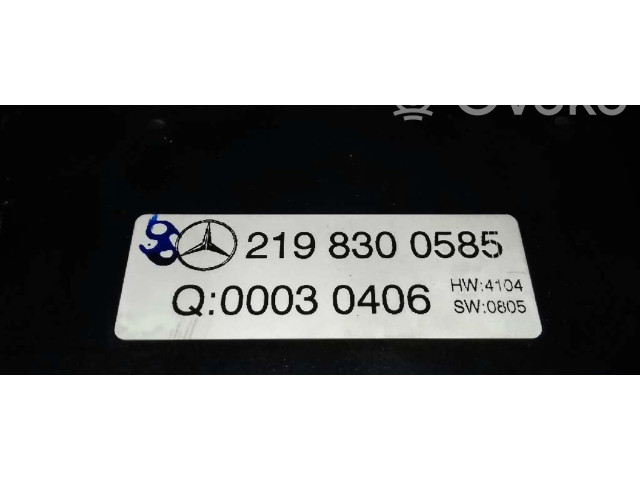 Блок управления климат-контролем 2198300585   Mercedes-Benz CLS AMG C219