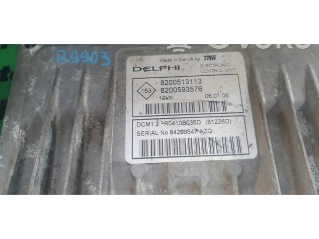 Блок управления двигателем Блок управления 8200513113, 8200593576.   Renault Logan I