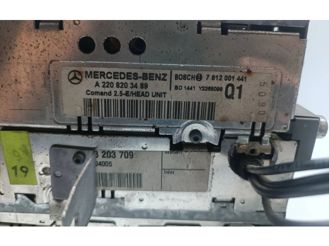 Турбина Радио/ проигрыватель CD/DVD / навигация Mercedes-Benz S W220  A2208203489, 7612001441         