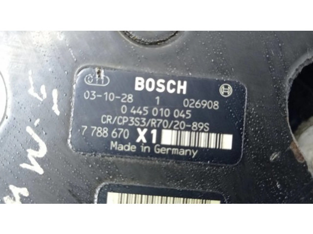Vstřikovací čerpadlo 7788670, 0445010045   BMW 3 E46  pro naftový motor 2.0  