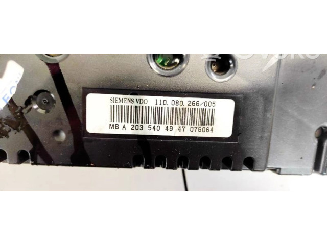 Панель приборов A2035404947, 110080266   Mercedes-Benz C W203       