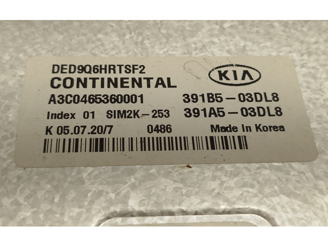 Řídící jednotka 391B503DL8, 391B103CC3   KIA Niro 2020