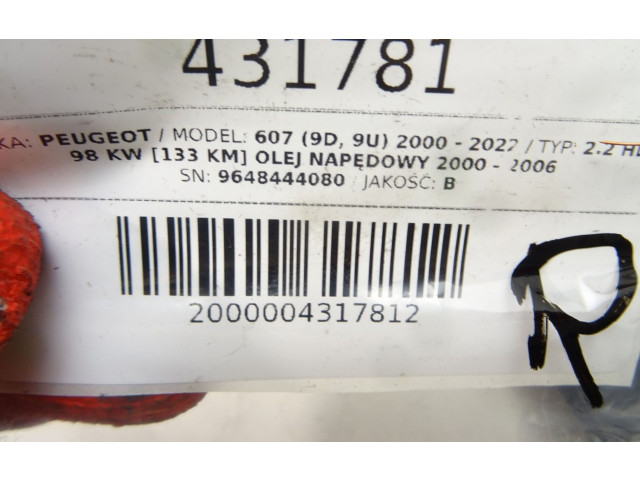 Přístrojová deska  Peugeot 607 2000 9648444080  