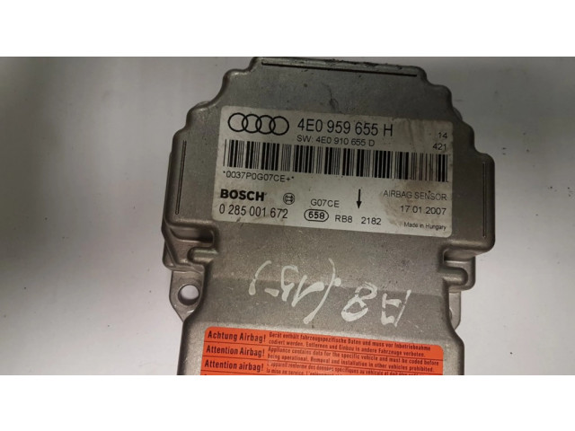 Блок подушек безопасности 4E0959655H, 4E0910655D   Audi A8 S8 D3 4E