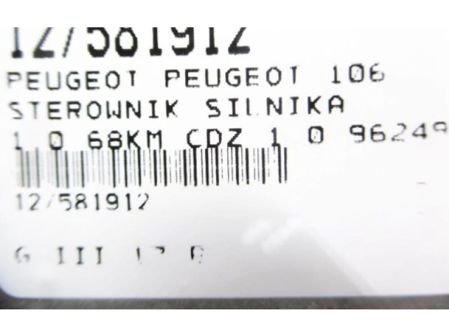 Řídící jednotka 9624936280, 9624936280   Peugeot 106 1999