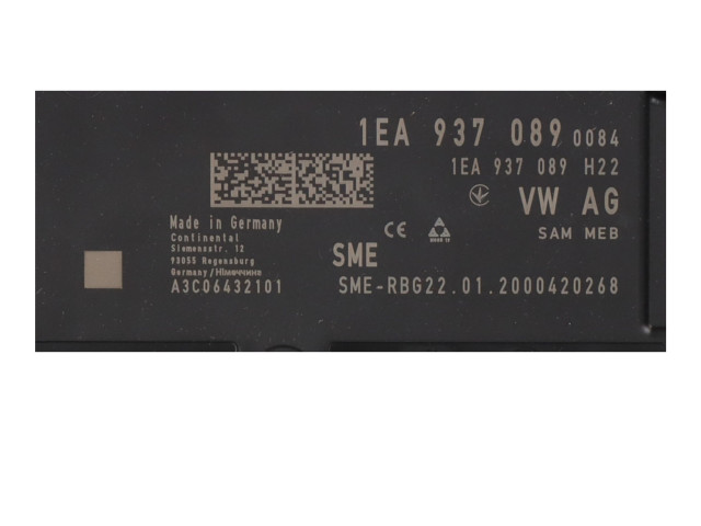 Pojistková skříňka Řídící jednotka BSM 1EA937089   Volkswagen ID.3 2020