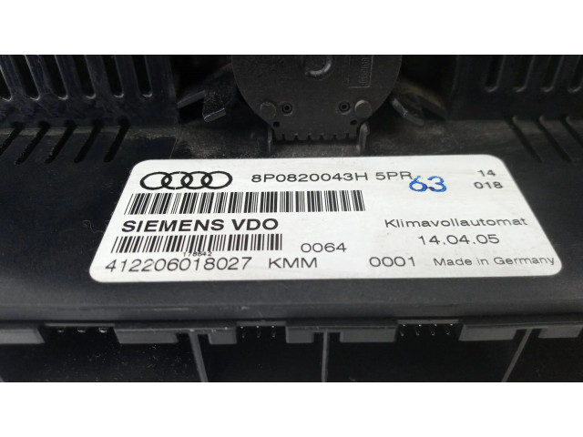 Блок управления климат-контролем 8P0820043H   Audi A3 S3 A3 Sportback 8P