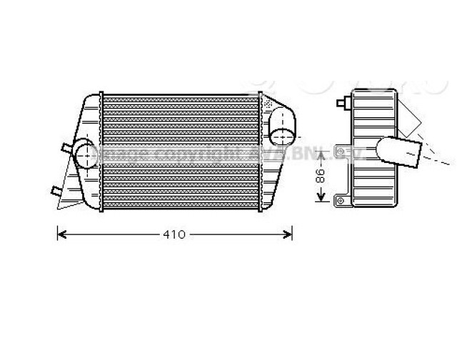 Интеркулер  46745841, 46745841   Fiat Stilo 