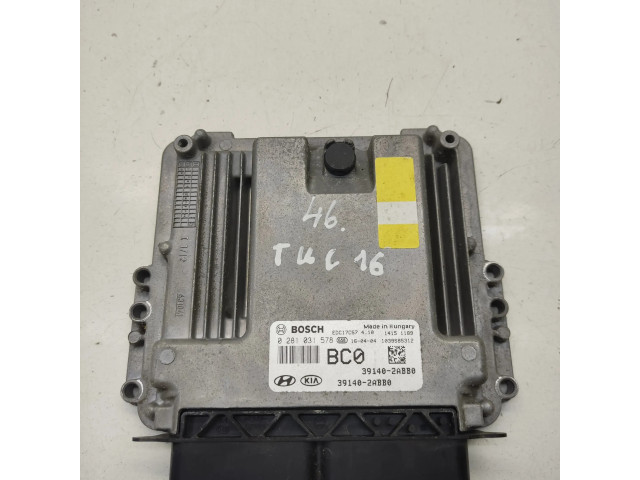 Řídící jednotka 0281031578, 391402ABB0   Hyundai Tucson TL 2016