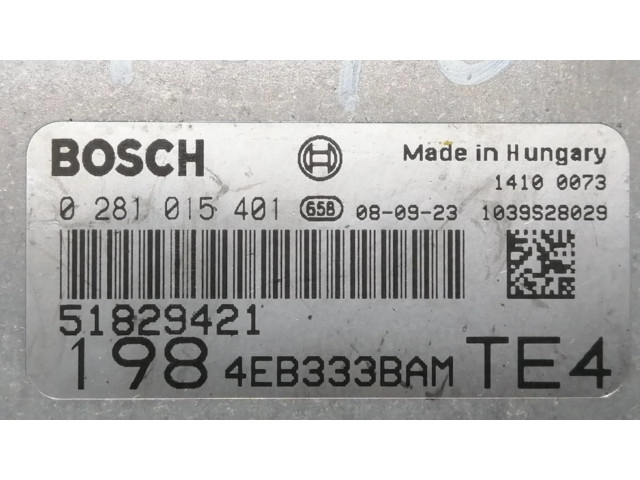 Řídící jednotka 51829421, CENTRALITAMOTORUCE   Fiat Bravo 2009