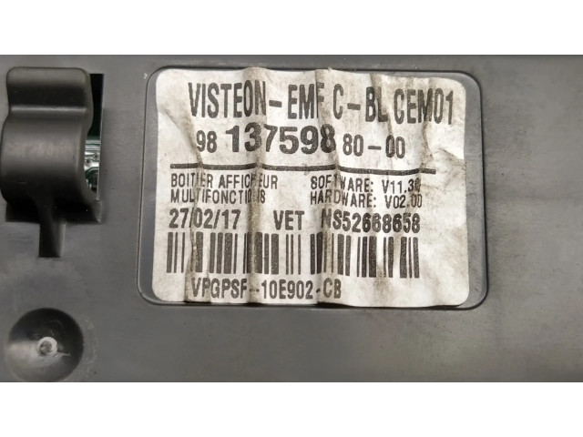 Радио/ проигрыватель CD/DVD / навигация    981375988000, 98143710XU   Citroen C3