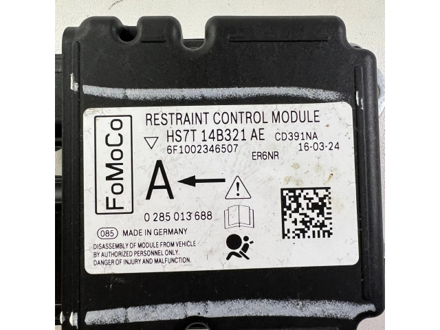 Блок подушек безопасности HS7T14B321AE, 0285013688   Ford Fusion II