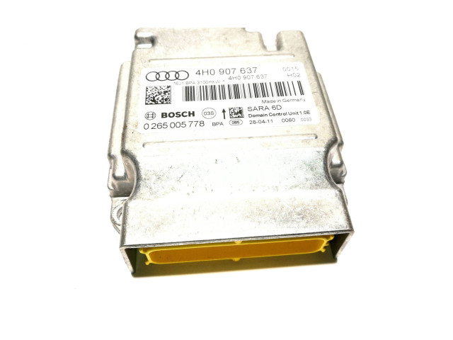 Блок подушек безопасности 4H0907637, 0265005778   Audi A8 S8 D4 4H