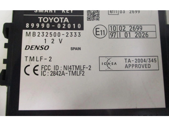 Řídící jednotka 8999002010   Toyota Auris 150 
