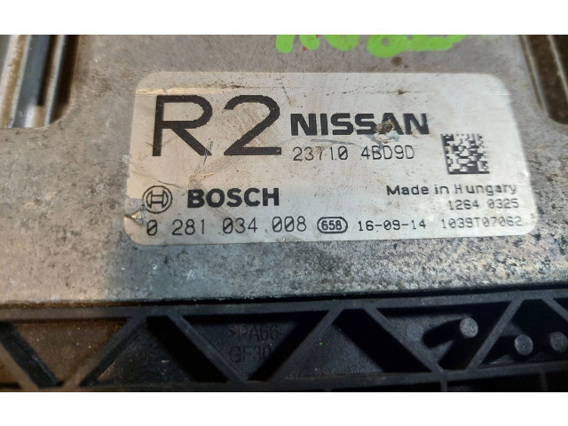 Řídící jednotka 0281034008, 237104BD9D   Nissan X-Trail T32 2014