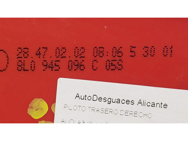 Задний фонарь  8L0945096C, HALOGENO    Audi A3 S3 8L   1996-2003 года