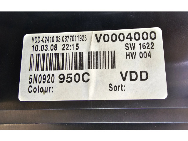 Панель приборов 5N0920950C   Volkswagen Tiguan       