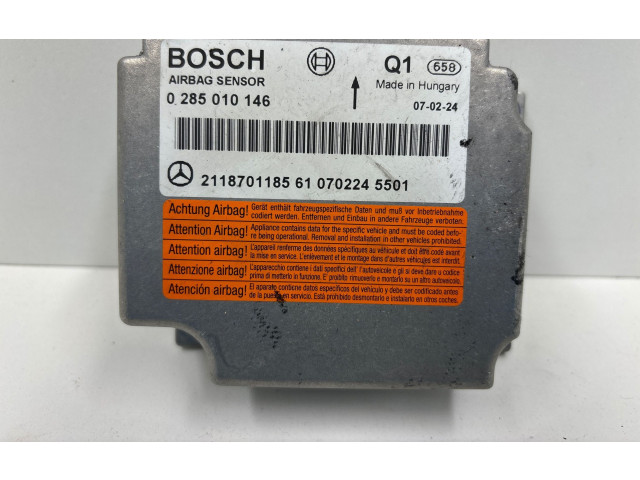 Блок подушек безопасности A2118701185, 0285010146   Mercedes-Benz CLS AMG C219