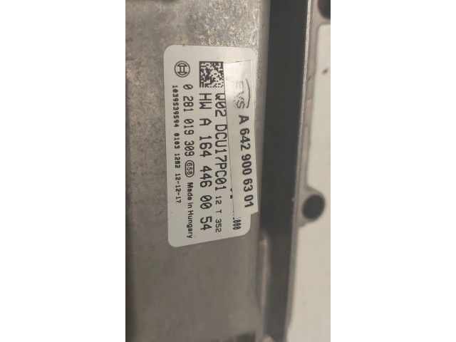 Блок управления двигателя A6429006301, 0281019309   Mercedes-Benz ML W166