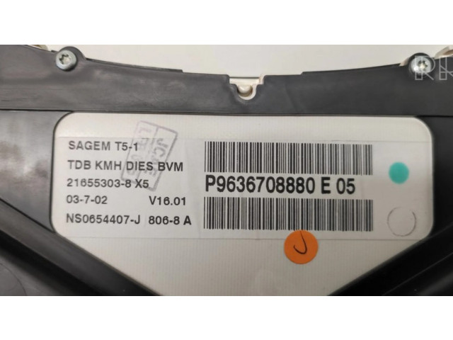 Přístrojová deska  Peugeot 307 2004 9660470680, 21651870  
